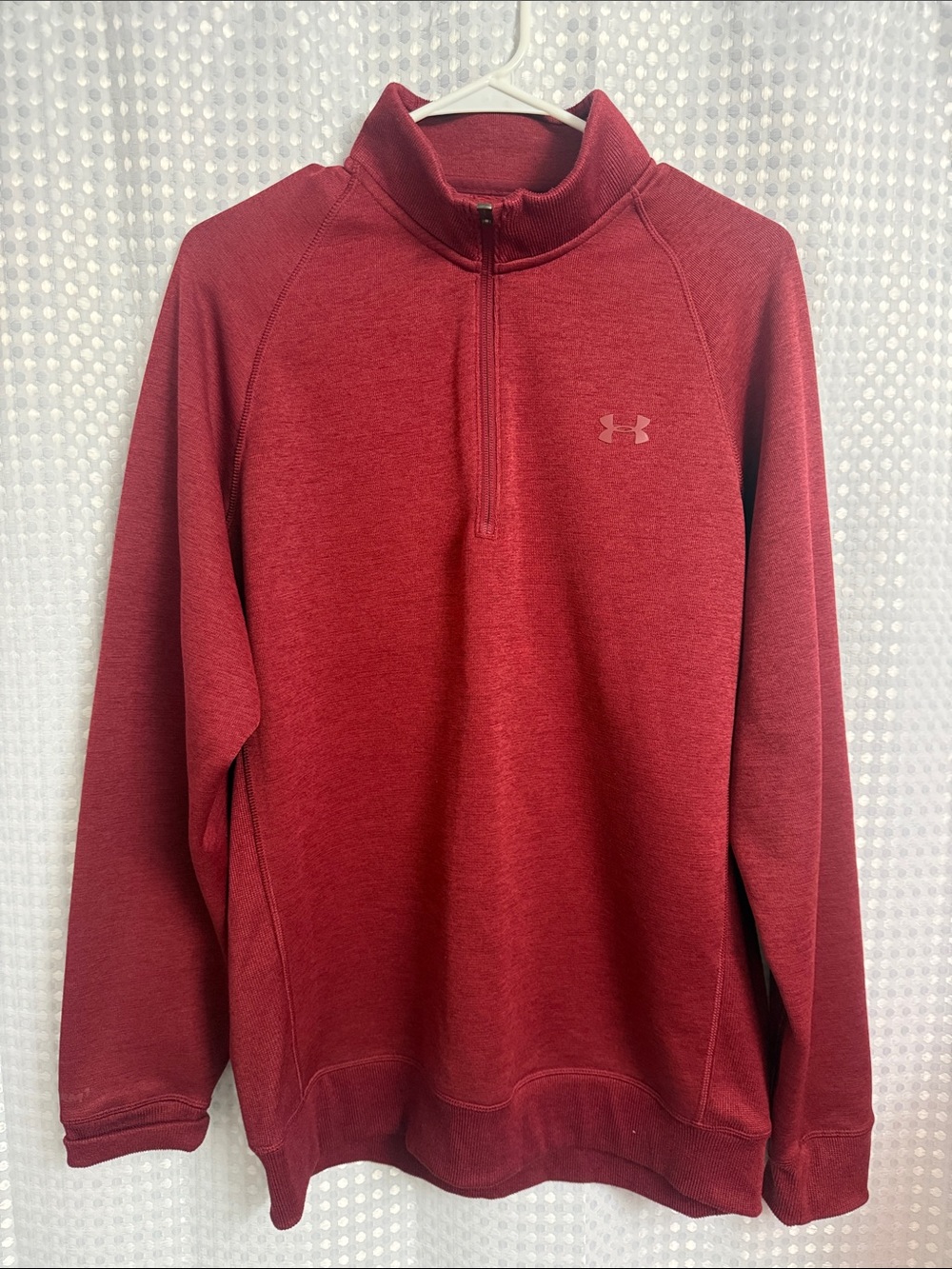Under Armour Men’s Maroon Half-Zip Pullover Sweater